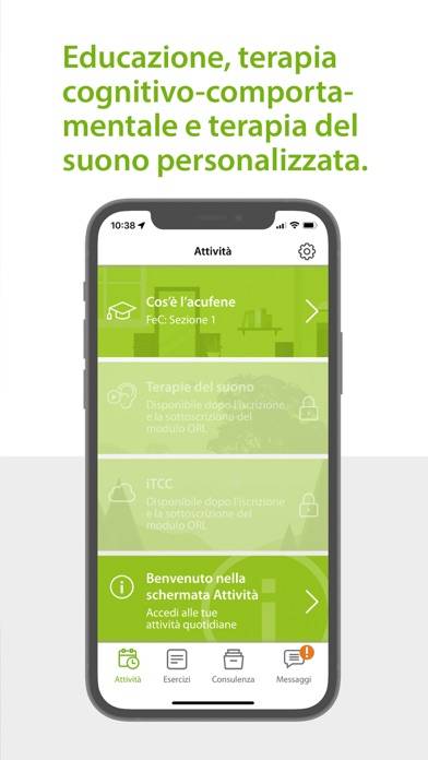 SilentCloud: Sollievo Acufene Schermata dell'app