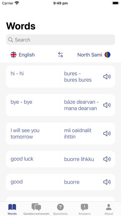 Get to know the Sami languages App screenshot #1