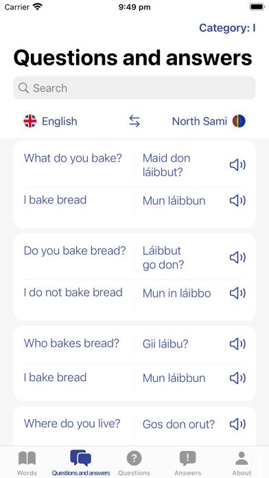 Get to know the Sami languages App screenshot