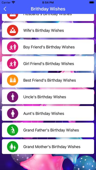 Happy Birthday Wishes! App screenshot #2