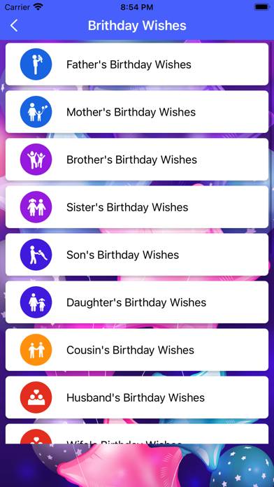 Happy Birthday Wishes! Capture d'écran de l'application #3