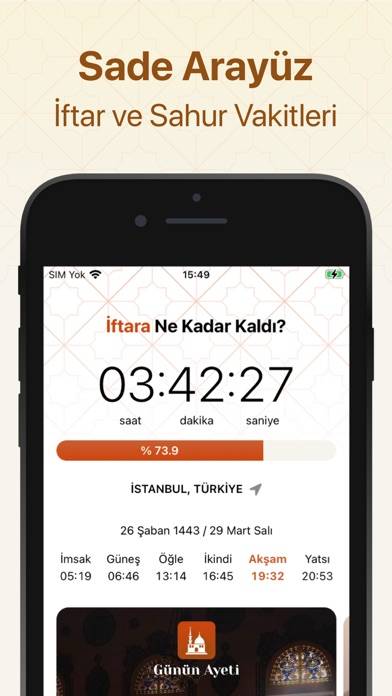 Iftar: Countdown Ramadan 2024 App screenshot #1