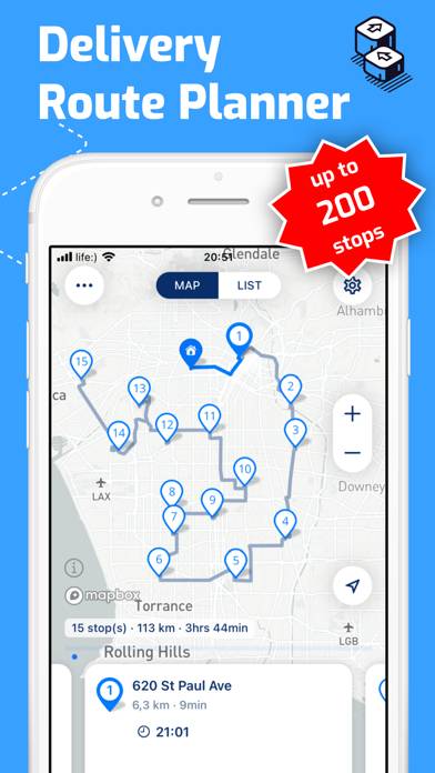 Route Planner, Delivery, MyWay Скриншот приложения #1