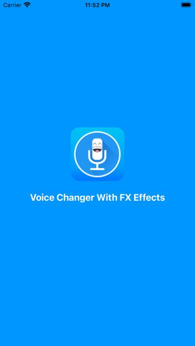 Voice Changer With FX Effects Captura de pantalla de la aplicación #1