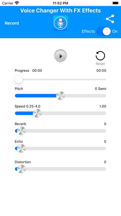 Voice Changer With FX Effects Captura de pantalla de la aplicación #4