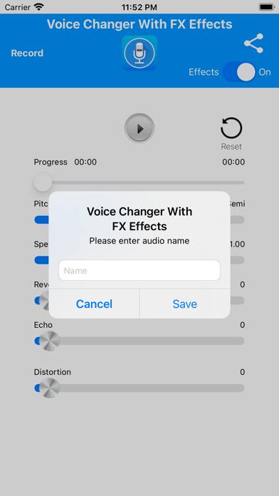 Voice Changer With FX Effects Captura de pantalla de la aplicación #5