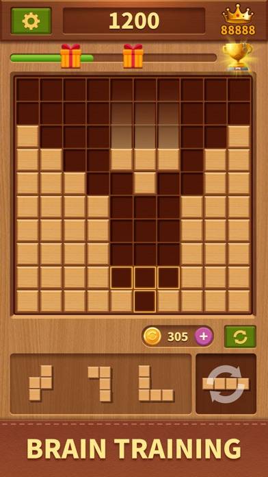 Woody Block-Endless Fun puzzle Скриншот приложения #2