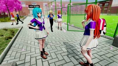Yandere Anime School Girl Sim Capture d'écran de l'application #1