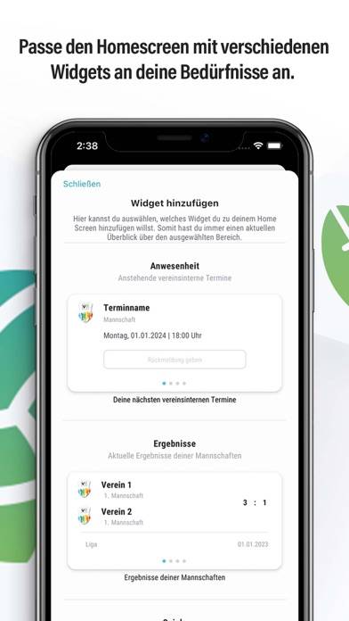 Vereinsticket App App-Screenshot