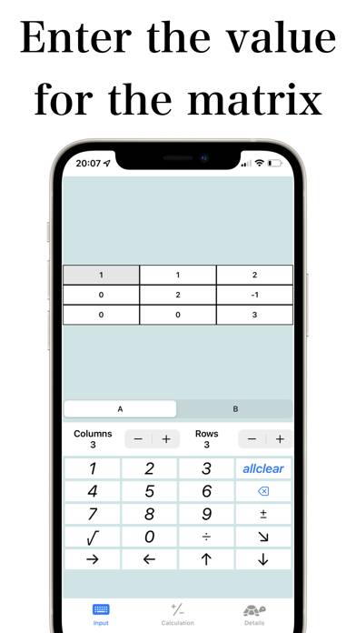 Calculator for Matrix Скриншот приложения #1