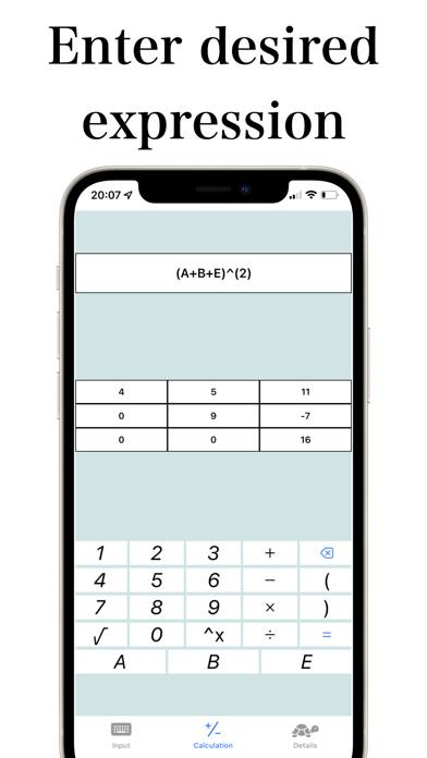 Calculator for Matrix Скриншот приложения #2