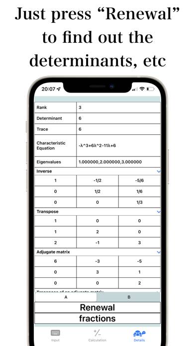Calculator for Matrix Скриншот приложения #3