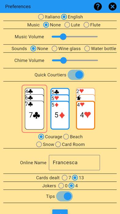 Machiavelli Card Game Spiel-Screenshot