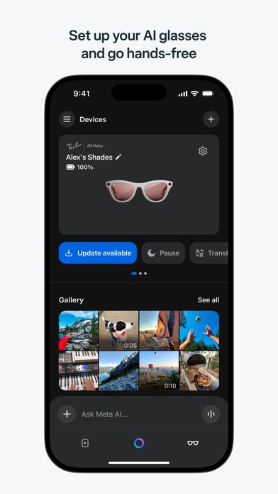 Meta AI Captura de pantalla de la aplicación