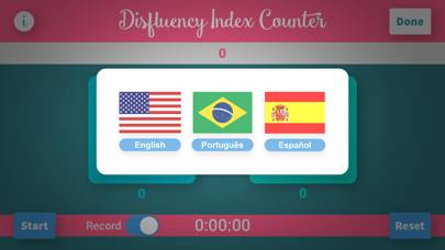 Disfluency Index Counter Plus App screenshot