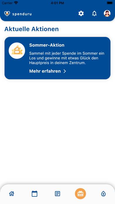 Spenduru – Plasmaspende App App-Screenshot