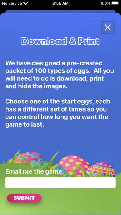 Touchless Egg Hunt game screenshot