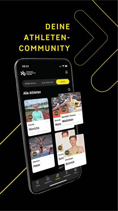 DLV TrueAthletes App-Screenshot