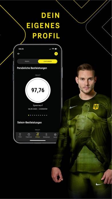 DLV TrueAthletes App-Screenshot