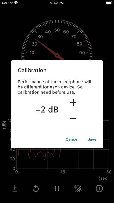 Sound Meter (SPL meter) Captura de pantalla de la aplicación