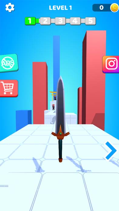 Sword Play! Ninja Slice Runner App skärmdump #2
