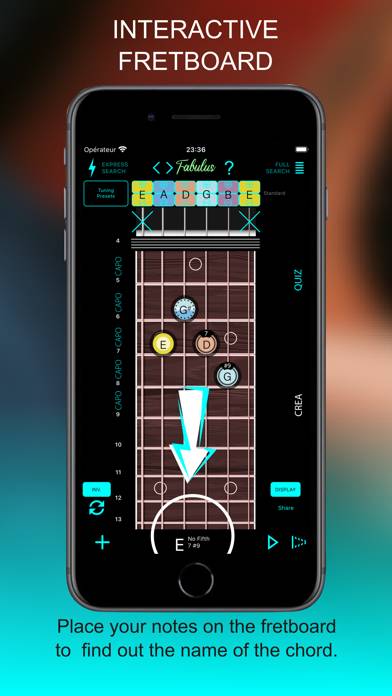 FABULUS Reverse chord finder Captura de pantalla de la aplicación #1