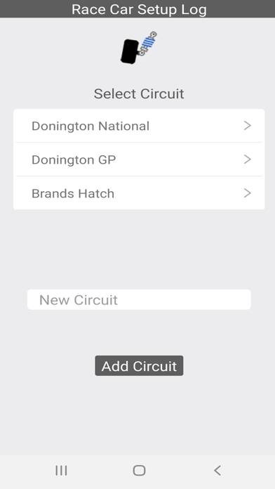 Race Car Setup Log Captura de pantalla de la aplicación #6