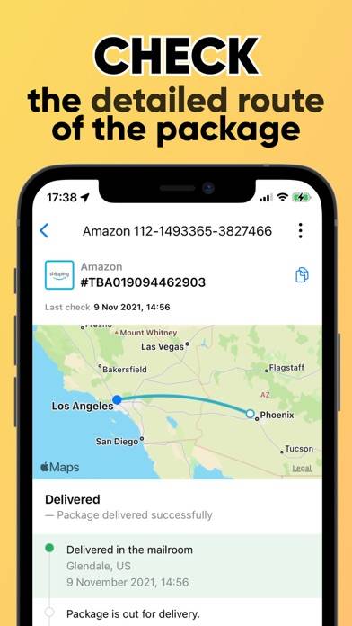 Package Tracker App – Parcel Скриншот приложения #2