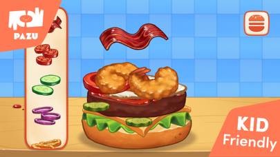 Burger Maker Kids Cooking Game App skärmdump #2