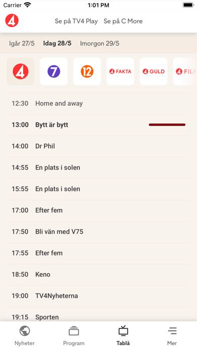 TV4 Nyheterna App skärmdump #4