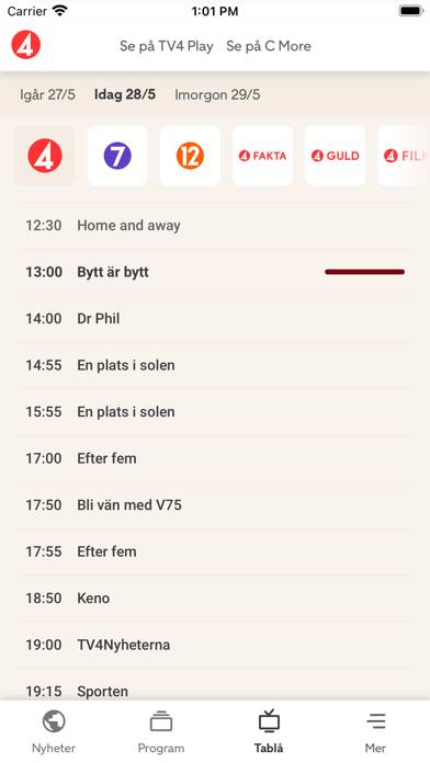 TV4 Nyheterna App screenshot