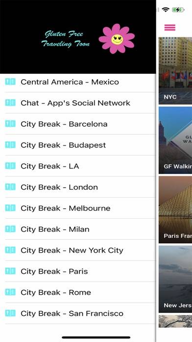 Traveling Toon Gluten Free App screenshot