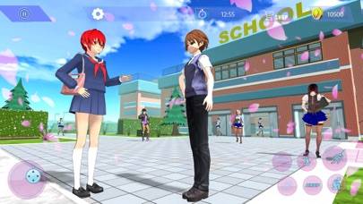 Anime High School Girls Sim 3D Capture d'écran de l'application #5