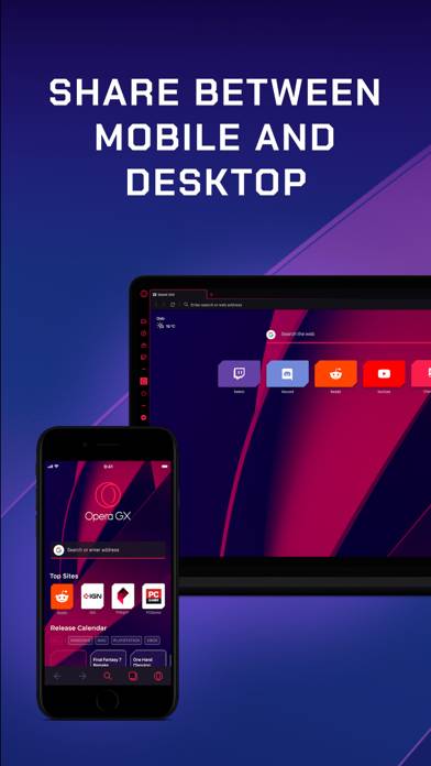 Opera GX Capture d'écran de l'application #4