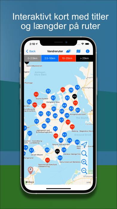 Vandringsleder i Danmark App skärmdump