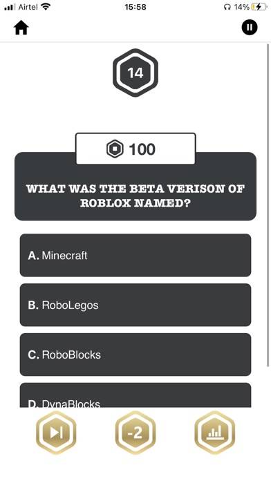 ONE ROBUX: Quiz for Roblox App-Screenshot #3