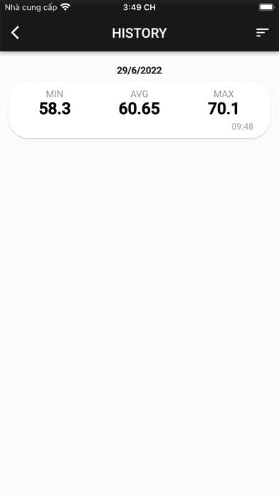 Sound Meter Captura de pantalla de la aplicación