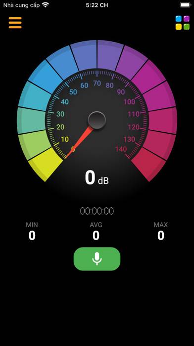 Sound Meter Captura de pantalla de la aplicación