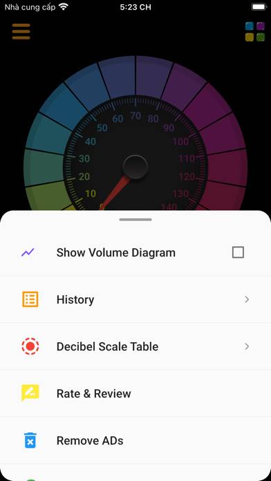 Sound Meter Captura de pantalla de la aplicación
