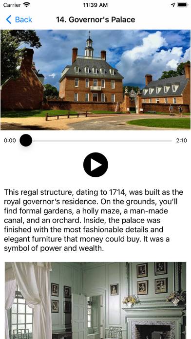 Colonial Williamsburg History App screenshot #2
