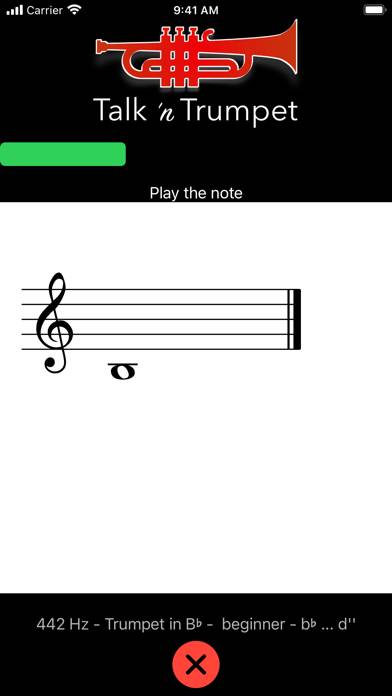 Trumpet Bingo Bildschirmfoto