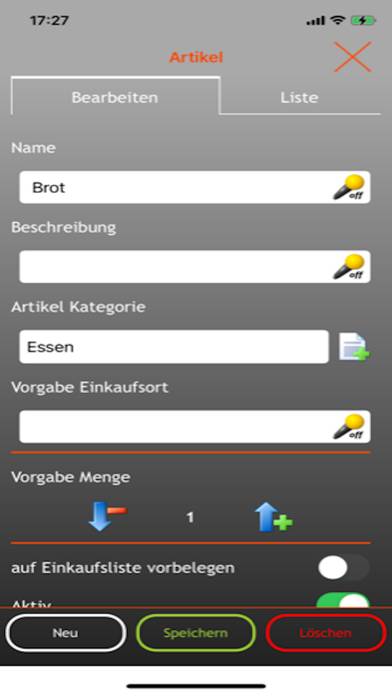 EniShoppingList App-Screenshot #6