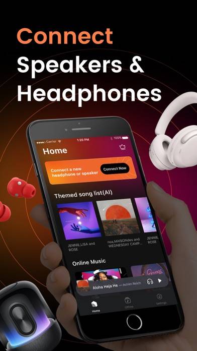 Headphones & Speaker connect + screenshot