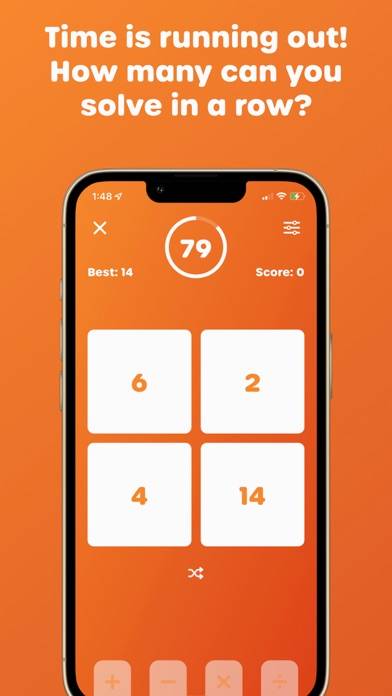 Solve 24 – Math Puzzles Spiel-Screenshot
