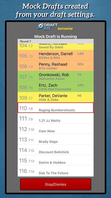 Fantasy Football Draft Kit '22 App screenshot