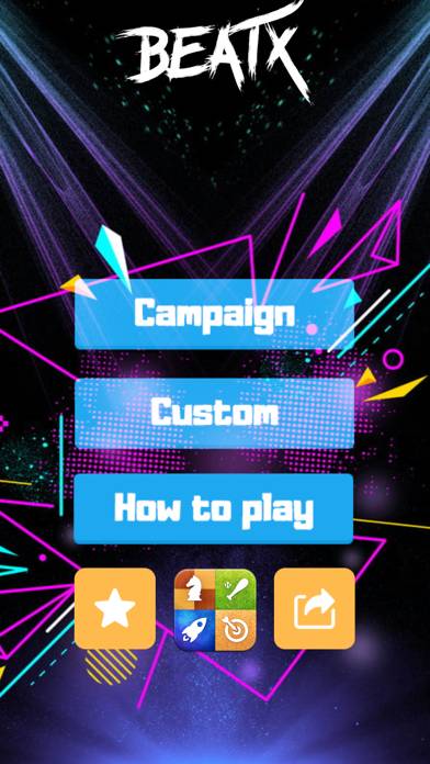 BeatX Rhythm Game Captura de pantalla de la aplicación #4