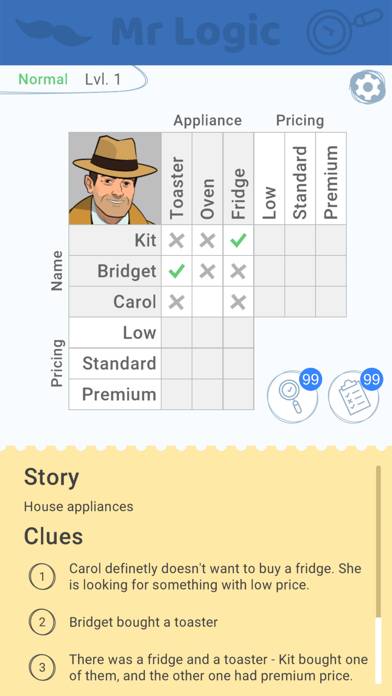 Cross Logic Puzzle Game App-Screenshot #1