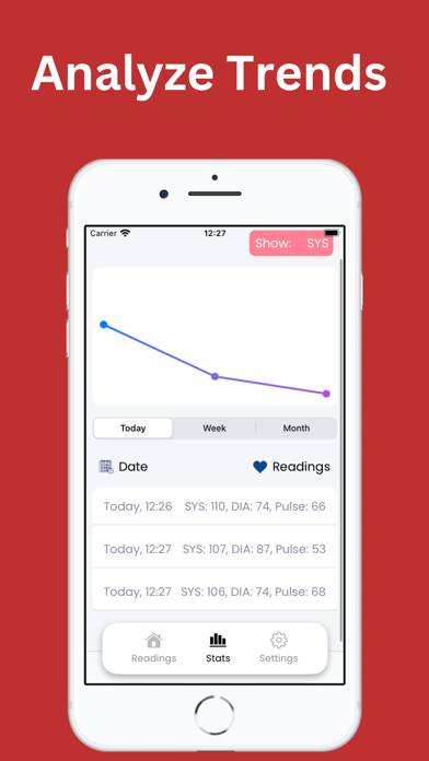 Blood Pressure Monitor App screenshot #3