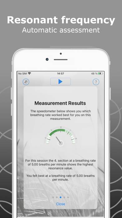 BreathTuner HRV Captura de pantalla de la aplicación #6