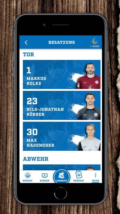 F.C. Hansa Rostock App-Screenshot